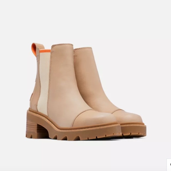 Sorel Joan Now Chelsea Boot Size 11 in Honest Beige, Gum - Picture 11 of 15